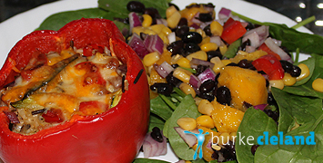 Recipe: Stuffed Peppers & Mango Black Bean Salad