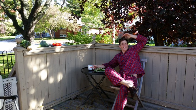 Hey look it is Burke in his Jammie's